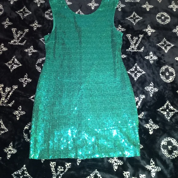 Charlotte Russe Green Sequin Dress Charlotte Russe Teal Mesh Dress Sequin Trim SZ Large SKU 000066 Designers On A Dime Charlotte Russe Green Sequin Dress Charlotte Russe Teal Mesh Dress Sequin Trim SZ Large SKU 000066 Designers On A Dime